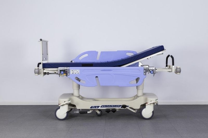 Manual Hospital ABS Patient Transfer Trolley Stretcher for Emergency Room