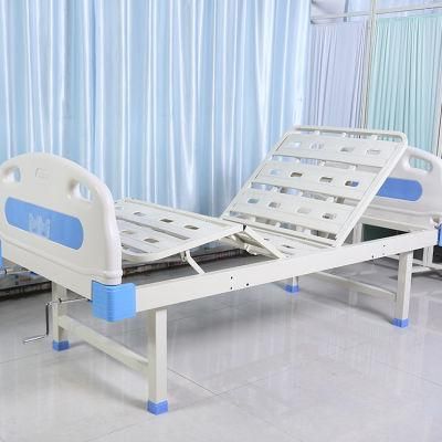 High Quality Manufacturing Medical Two-Function Hospital Bed Manual Nursing Beds