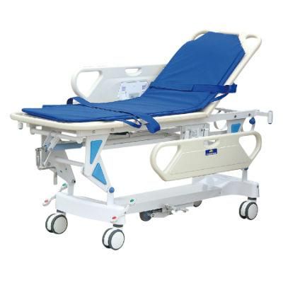 Patient Transportation Stretcher Hospital Trolley with Height Adjustable Good Price Medical Equipment