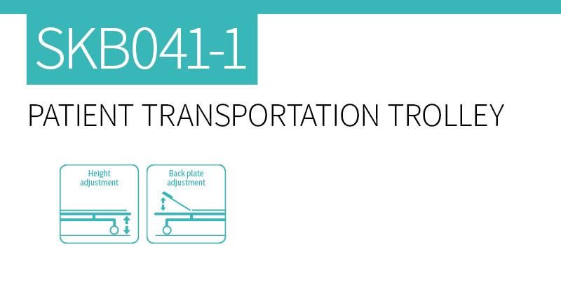 Skb041-1 Made in China Patient Trolley Used for Transport Patient