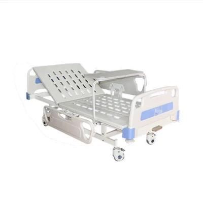 Single Crank Hospital Bed One Function ABS Medical Bed High Quality