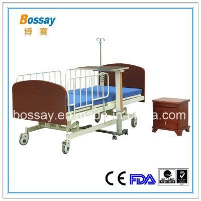 CE FDA Certified Wooden Care Bed Electric Nursing Home Bed