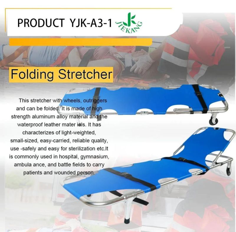 High Quality Aluminum Alloy Medical First Aid Emergency Foldable Stretcher