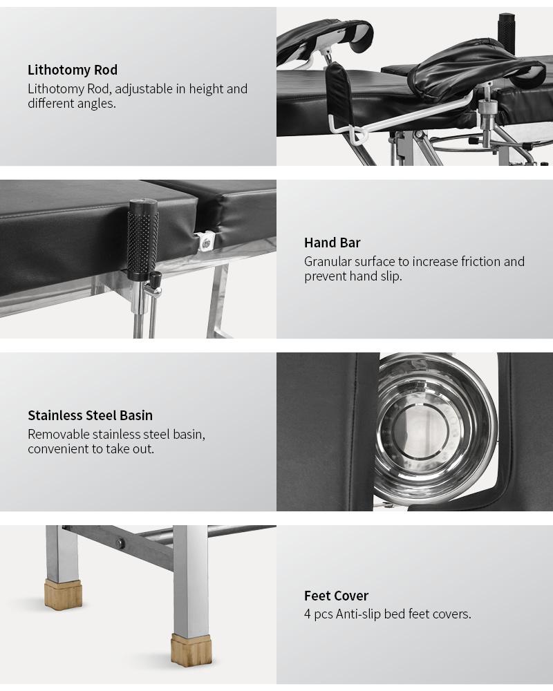 Factory Supply Hospital Furniture Multi-Function Hospital Medical Device Obstetric Delivery Table / Bed for Patients in Hospitals with ISO Certificates