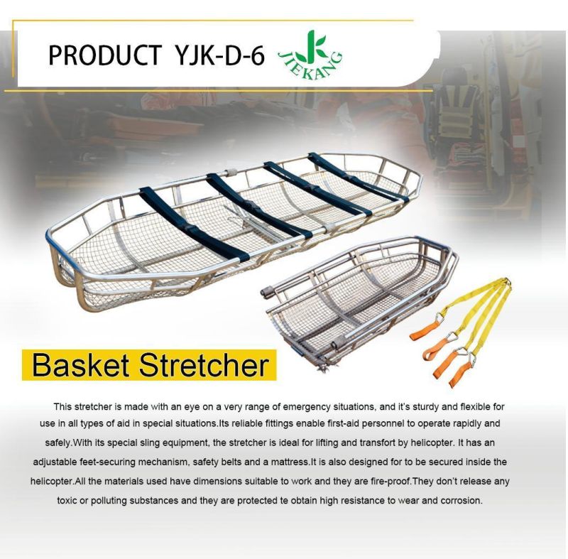 Emergency Stainless Steel Detachable Helicopter Basket Stretcher for Sale