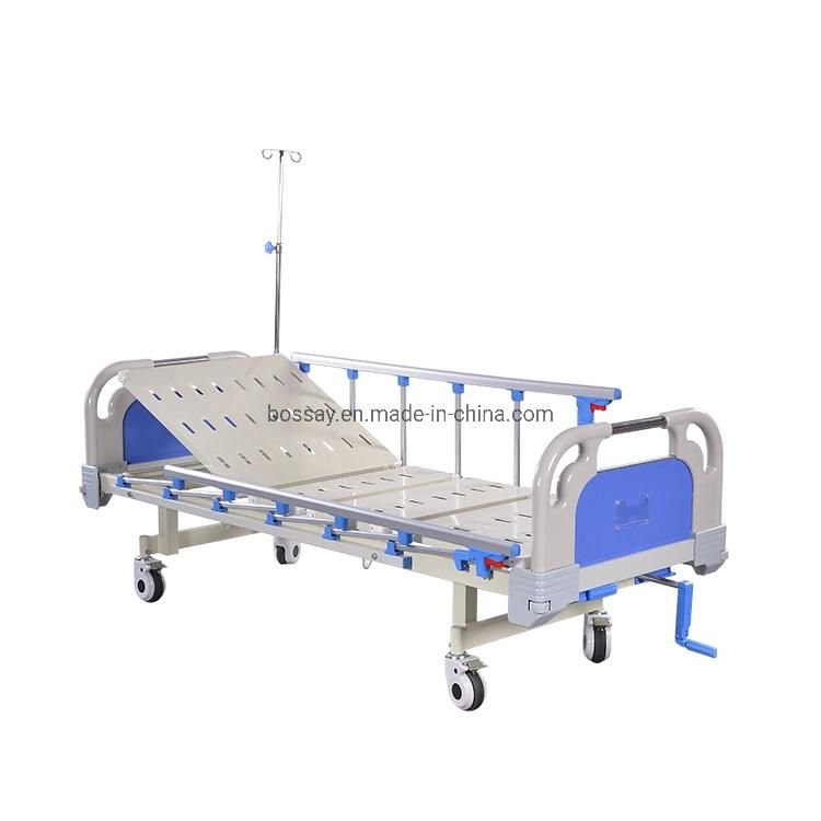 Hospital Bed House and Nursing Use Metal Mobile Patient Hospital Bed