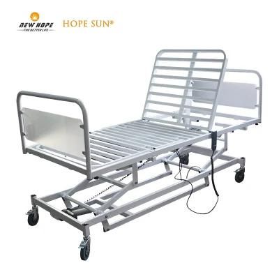 HS5116 Three 3 Functions Electric Motorized Medical Beds for Nursing Home or Hospital with Acrylic Board