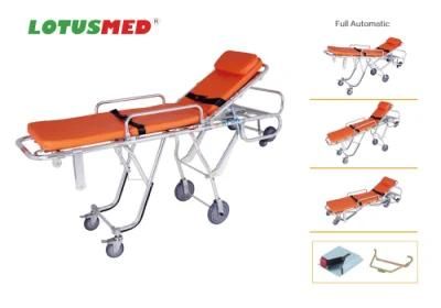Lotusmed-Stretcher-010131-D Aluminum Alloy Full Automatic Emergency Ambulance Stretcher with Varied Position