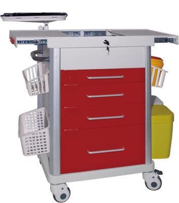 ABS Stainless Steel Stretcher Medical Equipment Emergency Treatment Trolley