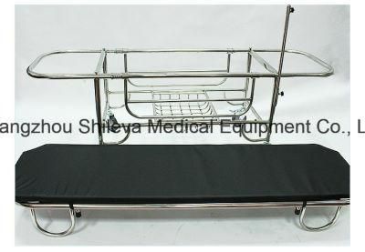 Patient Transfer Stretcher with Hydraulic Stainless Steel Emergency Trolley
