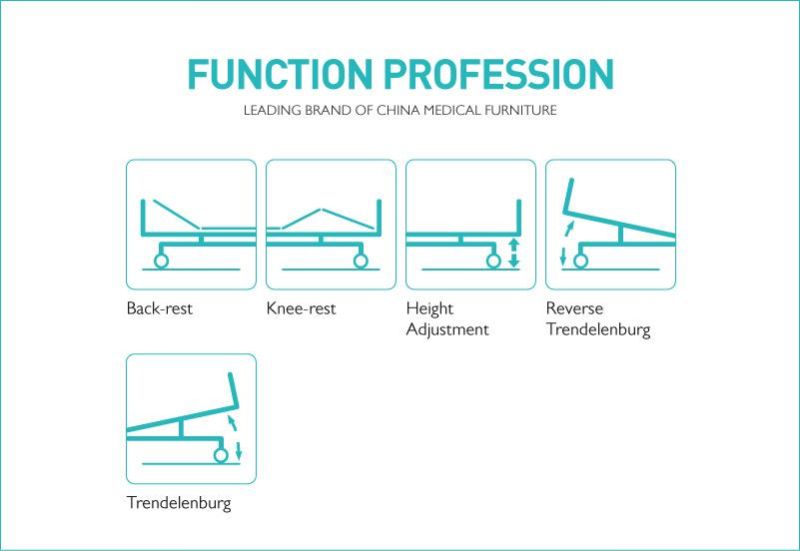 Sk011-3 FDA Certification Simple Hospital Sick Manual Bed