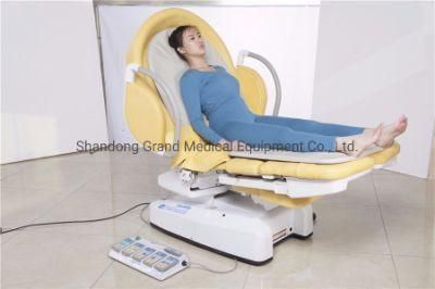 Medical Hospital Gynaecological Obstetric Electric Delivery Bed with Wheel