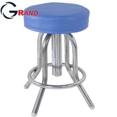 Hospital Furniture Medical Instrument Stainless Steel Lifting Round Stool Operating Room Chairs