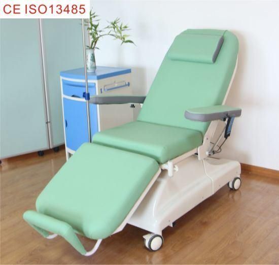 Hospital Furniture Patient Infusion Transfusion Blood Chair with IV Pole Waiting Chair