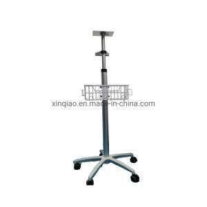 Customized Height Adjustable Emergency Patient Monitor Stand Medical Trolley