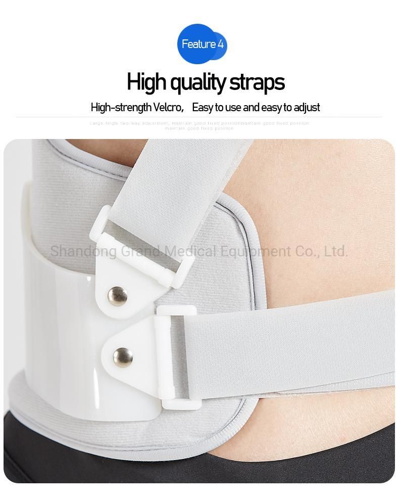 Light and Comfortable Medical Shoulder Abduction Orthosis for Physical Therapy