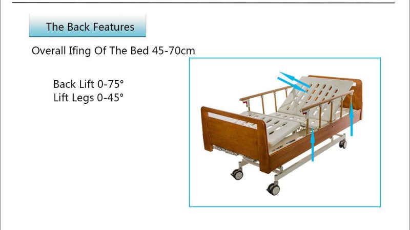 Care Homes Three Function Manual Nursing Bed Bc03-1b