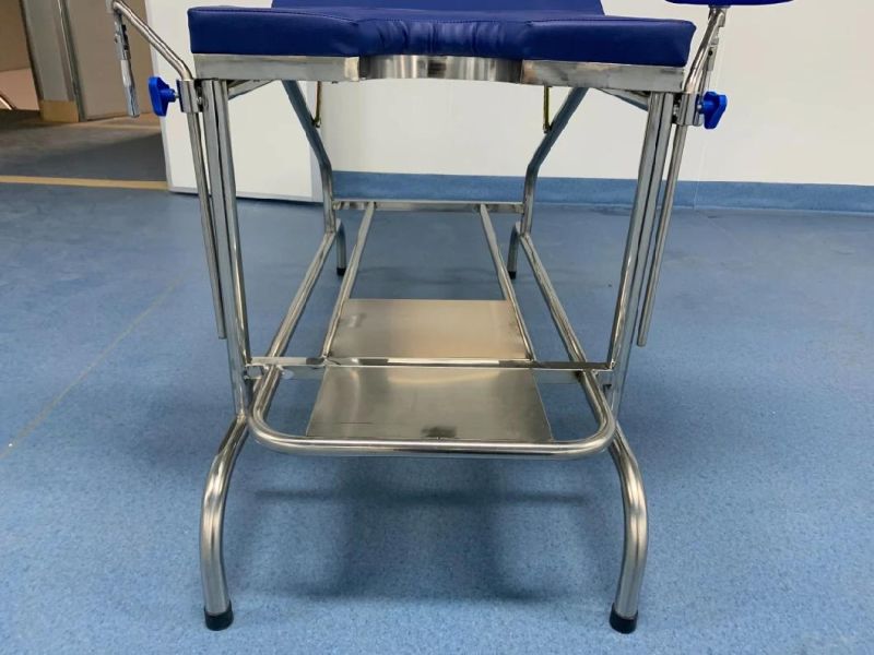 Gynecological Disease Diagnosis Bed Customizable Stainless Steel Hospital Bed Examination Bed for Gynaecology