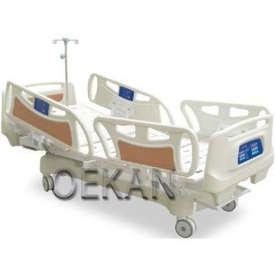 Multifunction Hospital Furniture ABS Plastic Patient Treatment Bed Medical Manual Adjustable Bed