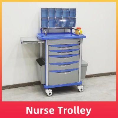 Emergency Hospital Treatment Trolley/ABS Medical Trolley/Medical Cart for Nursing