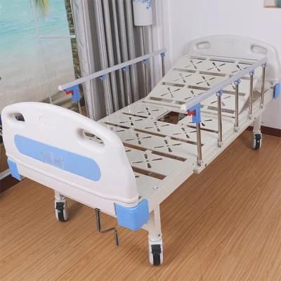 ABS Bed Head One-Crank Hospital Bed with Bedpan