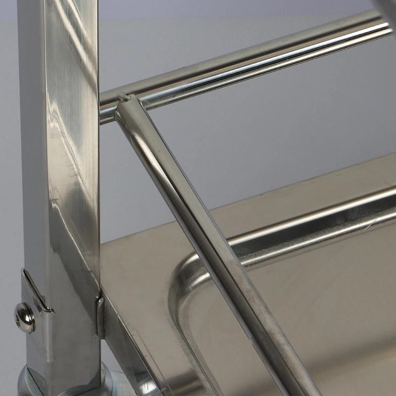 Three-Drawer Trolley for Storing Medicines, Modern Medical Facilities.