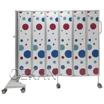 Oekan Hospital Furniture Medical Private Colourful Screen with Broke