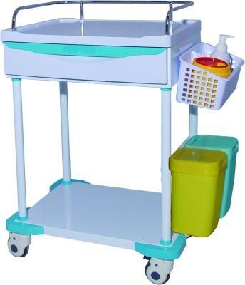ABS Customized Nursing Cart Emergency Room Medical Trolley for Patient