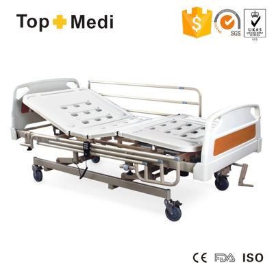 Topmedi Economic Folding and Detachable Panel Manual and Electrical Hospital Bed