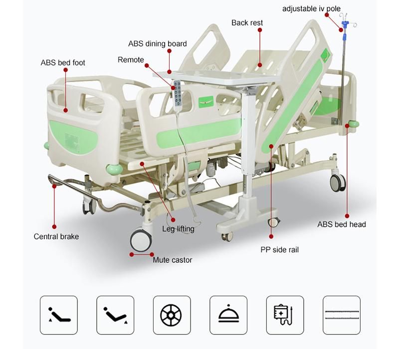 Cheap Price Furniture Medical Equipments Electric Hospital Beds for Sale