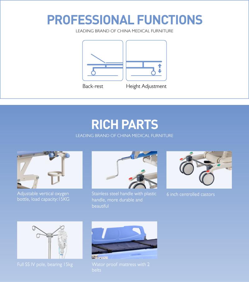 Beautiful Hospital Emergency Transfer Trolley