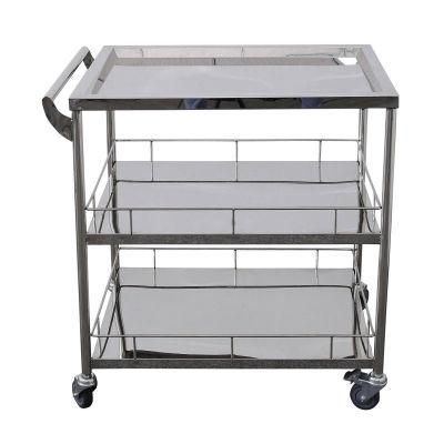 Hospital Medical Crash Cart Stainless Steel Trolley