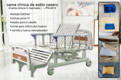 Low Price Home Use Manual 4 Cranks Clinic Hospital Bed