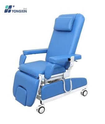 Yxz-0938 Luxury Electric Blood Donation Chair, Hospital Dialysis Room Used Chair, Electric and Manual Infusion Chair,