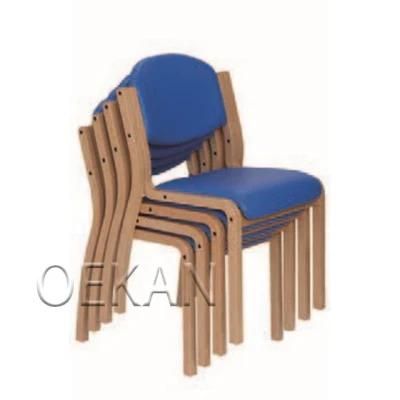 Modern Hospital Stackable Metal Frame Chair in The Public Waiting Area