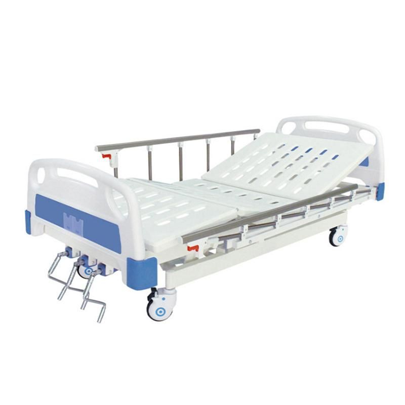 Multipurpose Hospital Bed 2050X900X530mm Old Man Nursing Bed ABS Side Rail