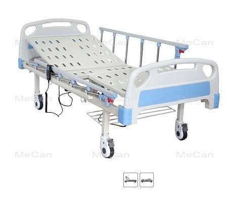 ICU Patient Medical 2 Cranks Hospital Bed Manual Nursing Bed