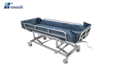 Yx-5 Manual Bath Bed for Hospital, Easy Operated Shower Trolley for Elder People, Rehabilitation Products, Hospital Shower Bed