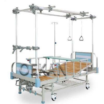 Hospital Furniture 3 Functions Orthopedic Traction Bed Medical Manual Adjustable Nursing Treatment Bed