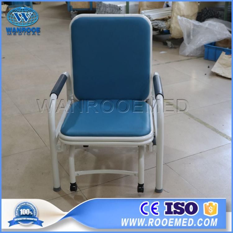 Medical Multifunctional Movable Waiting Patient Foldable Accompany Sleeping Chair for Hospital Equipment