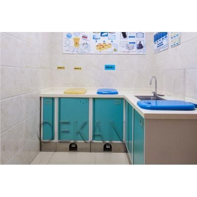 Oekan Hospital Furniture Bany Washing Tank with Storage Cabinet
