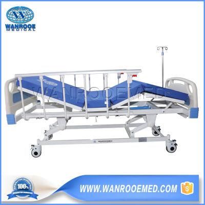 Bam309 Multifunction Manual Hospital Three Cranks Patient Medical ICU Nursing Care Bed