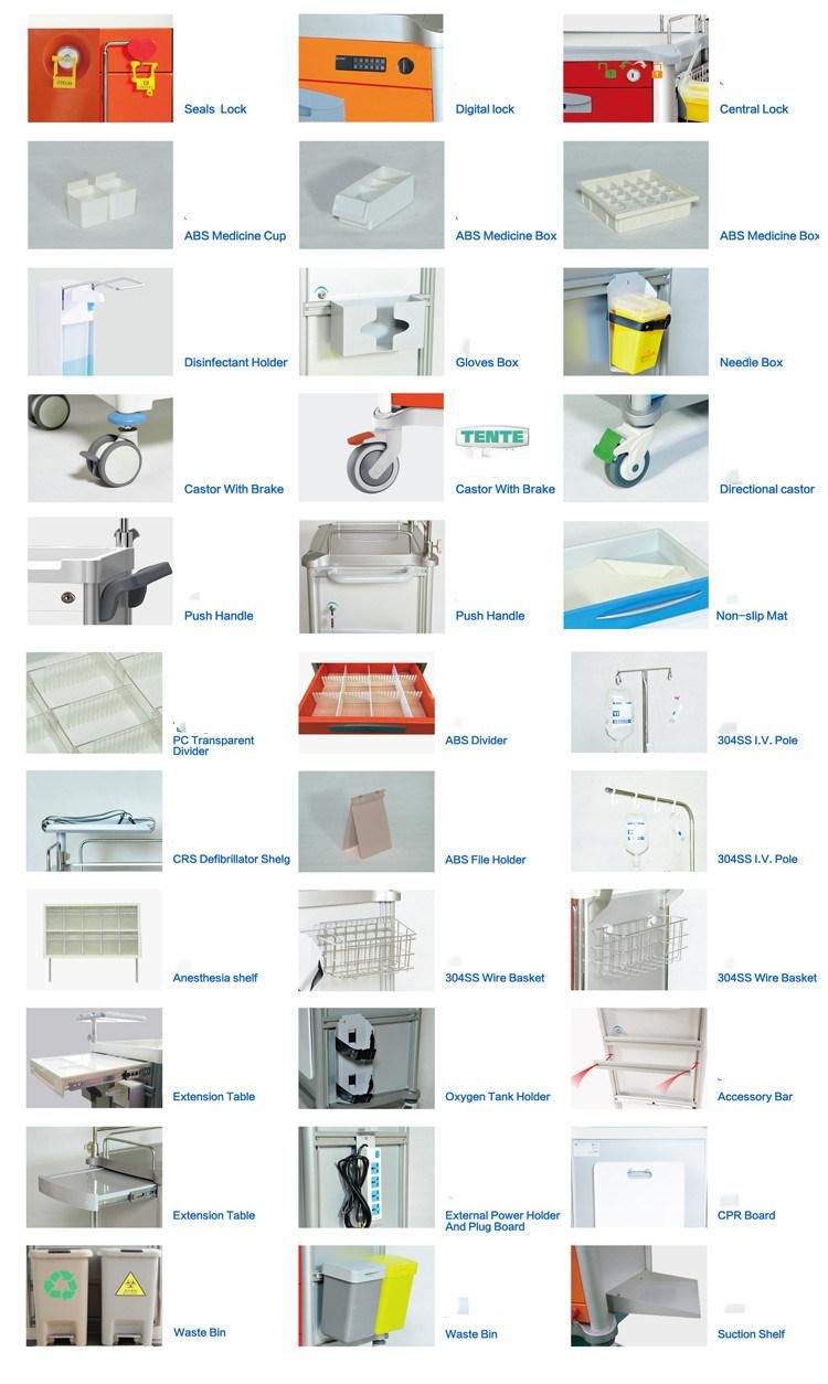 Germany Quality Hospital Equipment Manufacture Mobile Patient File Medical Cart Stainless Steel Medical Record Trolley Hospital Case History Folder Trolley