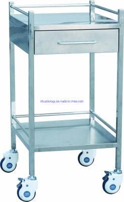 Rh-Cr2232 Hospital Instrument Cart Stainless Steel