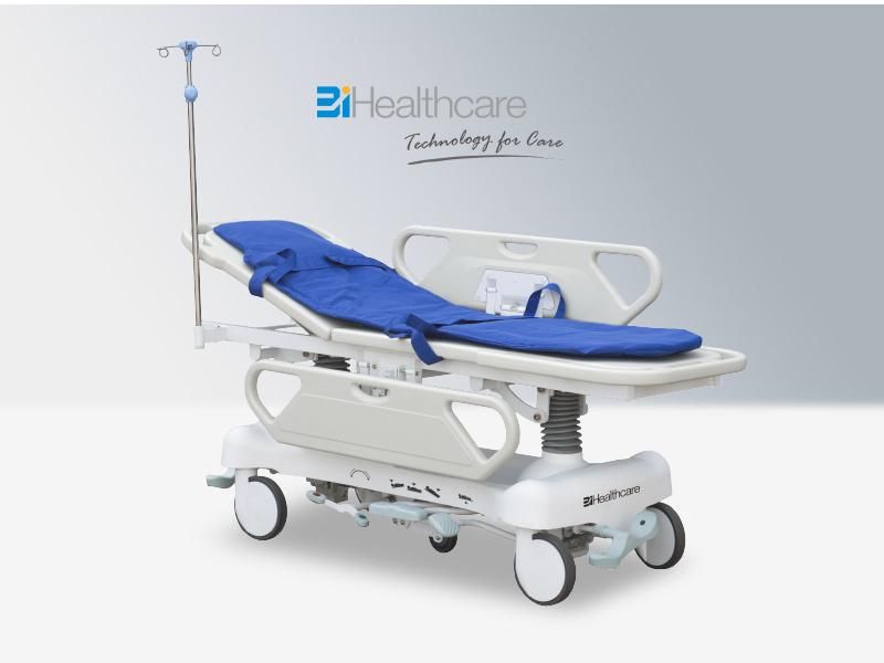 Multi-Function Hospital Hydraulic Transport Trolley Stretcher for Clinic