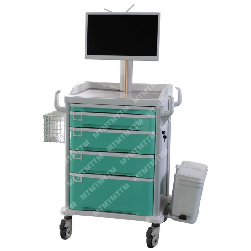 Hospital Mobile Medical Computer Laptop Workstation Trolley Cart