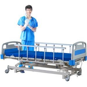 Easy Operated Five Function Electric Hospital Bed with Mattress Cover