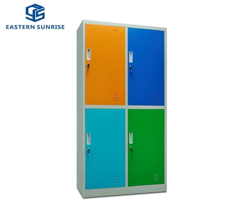 Moist/Fire Proof Metal Locker Steel Wardrobe for Dormmitory/Factory/Gym