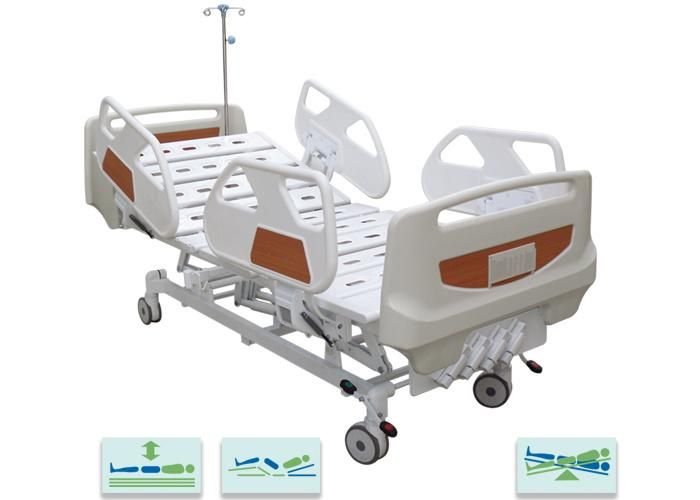 Hospital Style Single Bed Adjustable Bed Rails