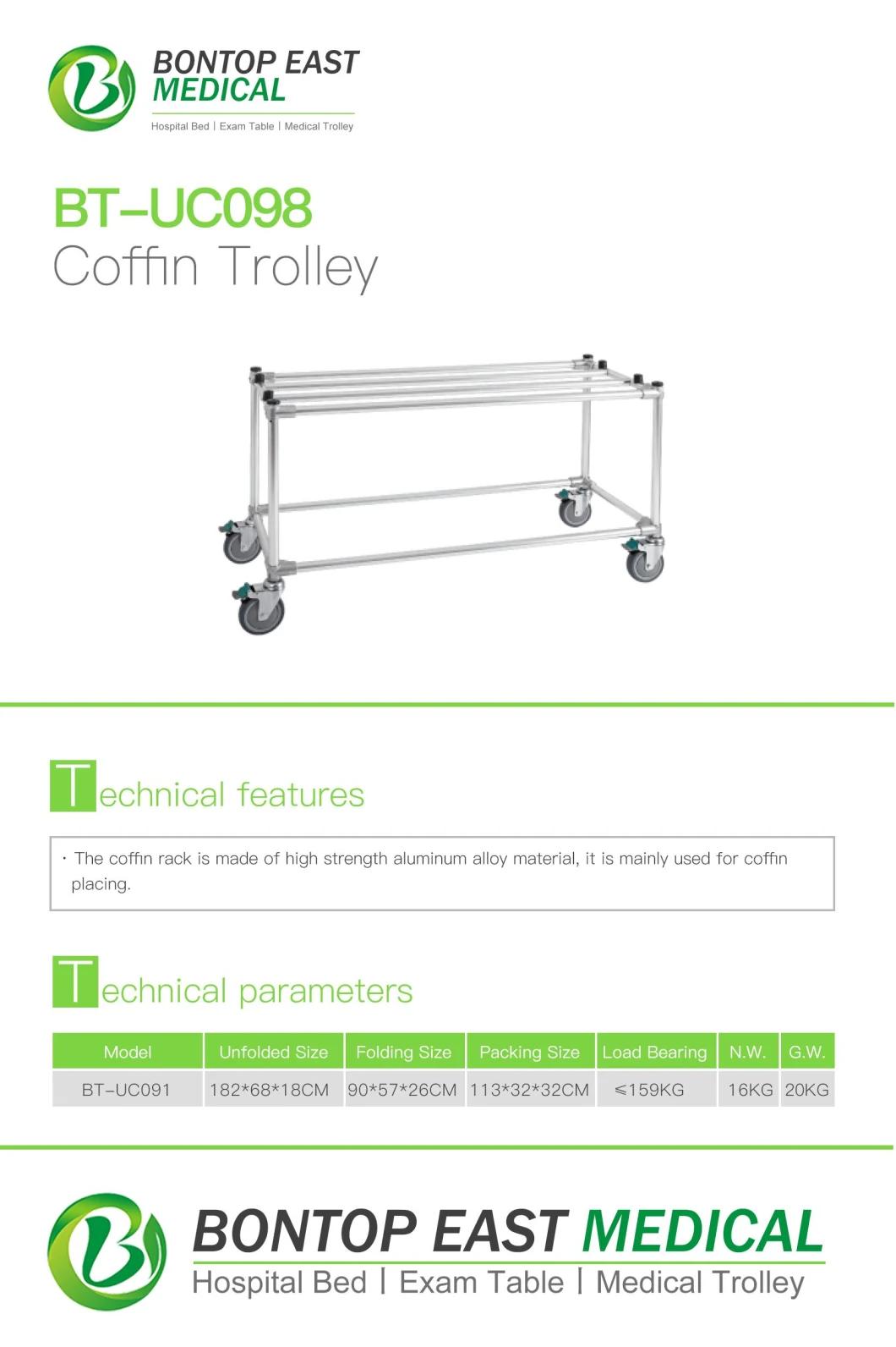 Funeral Equipment Trolley Aluminum Alloy Trolley Coffin Casket Trolley